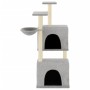 Rascador para gatos con postes de sisal gris claro 122 cm de vidaXL, Mobiliario para gatos - Ref: Foro24-172053, Precio: 49,0...