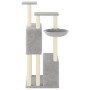 Rascador para gatos con postes de sisal gris claro 122 cm de vidaXL, Mobiliario para gatos - Ref: Foro24-172053, Precio: 49,0...