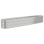 Jardinera arriate acero galvanizado plata 260x40x36 cm en Macetas y jardineras | Comprar online en Foru.es