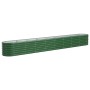 Jardinera arriate acero galvanizado verde 332x40x36 cm en Macetas y jardineras | Comprar online en Foru.es