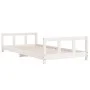 White pine wood children's bed frame 90x200 cm by vidaXL, Cribs and beds for children - Ref: Foro24-834424, Price: 92,99 €, D...