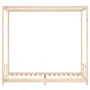 Estructura de cama para niños madera maciza de pino 90x200 cm de vidaXL, Cunas y camas para niños - Ref: Foro24-834522, Preci...