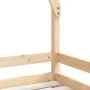 Estructura de cama para niños madera maciza de pino 90x200 cm de vidaXL, Cunas y camas para niños - Ref: Foro24-834483, Preci...