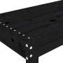 Banco de jardín madera maciza de pino negro 80x38x45 cm de vidaXL, Bancos de jardín - Ref: Foro24-825090, Precio: 64,17 €, De...