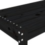 Banco de jardín madera maciza de pino negro 80x38x45 cm de vidaXL, Bancos de jardín - Ref: Foro24-825090, Precio: 65,15 €, De...