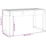 Banco de jardín madera maciza de pino negro 80x38x45 cm de vidaXL, Bancos de jardín - Ref: Foro24-825090, Precio: 64,17 €, De...
