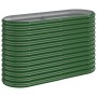 Jardinera arriate acero galvanizado verde 114x40x68 cm en Macetas y jardineras | Comprar online en Foru.es