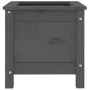 Jardinera madera maciza de pino gris 40x40x39 cm de vidaXL, Maceteros y jardineras - Ref: Foro24-825249, Precio: 51,85 €, Des...