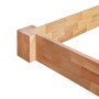 Estructura de cama de madera maciza de roble 90x200 cm de vidaXL, Camas y somieres - Ref: Foro24-247256, Precio: 180,82 €, De...