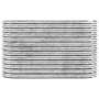 Jardinera arriate acero galvanizado plata 114x40x68 cm en Macetas y jardineras | Comprar online en Foru.es