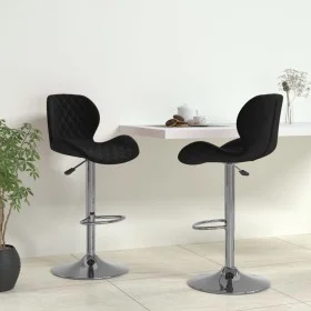 Kitchen stools 2 units black velvet by vidaXL, Kitchen stools - Ref: Foro24-334908, Price: 148,72 €, Discount: %
