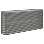 Jardinera arriate acero galvanizado gris 152x40x68 cm en Macetas y jardineras | Comprar online en Foru.es