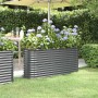 Jardinera arriate acero galvanizado antracita 152x40x68 cm en Macetas y jardineras | Comprar online en Foru.es
