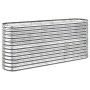 Jardinera arriate acero galvanizado plata 152x40x68 cm en Macetas y jardineras | Comprar online en Foru.es