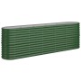 Jardinera arriate acero galvanizado verde 224x40x68 cm en Macetas y jardineras | Comprar online en Foru.es
