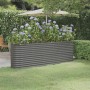 Jardinera arriate acero galvanizado gris 224x40x68 cm en Macetas y jardineras | Comprar online en Foru.es