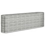 Jardinera arriate acero galvanizado plata 224x40x68 cm en Macetas y jardineras | Comprar online en Foru.es