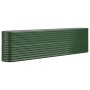 Jardinera arriate acero galvanizado verde 260x40x68 cm en Macetas y jardineras | Comprar online en Foru.es