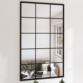 Espejos de pared 2 uds metal negro 100x60 cm en Espejos | Comprar online en Foru.es