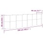 Jardinera arriate acero galvanizado marrón 260x40x68 cm en Macetas y jardineras | Comprar online en Foru.es