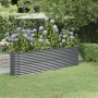 Jardinera arriate acero galvanizado antracita 260x40x68 cm en Macetas y jardineras | Comprar online en Foru.es