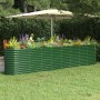 Jardinera arriate acero recubrimiento polvo verde 332x40x68 cm en Macetas y jardineras | Comprar online en Foru.es