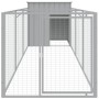 Caseta perros corral acero galvanizado gris claro 110x405x110cm en Casetas para perros | Comprar online en Foru.es