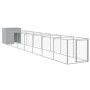 Caseta perros corral acero galvanizado gris claro 110x813x110cm en Casetas para perros | Comprar online en Foru.es