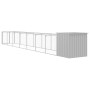 Caseta perros corral acero galvanizado gris claro 110x813x110cm en Casetas para perros | Comprar online en Foru.es