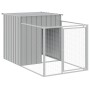 Caseta perro corral acero galvanizado gris claro 110x1017x110cm en Casetas para perros | Comprar online en Foru.es