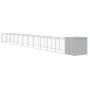 Caseta perro corral acero galvanizado gris claro 110x1221x110cm en Casetas para perros | Comprar online en Foru.es