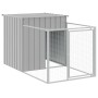 Caseta perro corral acero galvanizado gris claro 110x1221x110cm en Casetas para perros | Comprar online en Foru.es