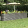 Jardinera arriate acero galvanizado gris 332x40x68 cm en Macetas y jardineras | Comprar online en Foru.es
