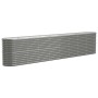 Jardinera arriate acero galvanizado gris 332x40x68 cm en Macetas y jardineras | Comprar online en Foru.es