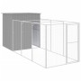 Caseta perros corral acero galvanizado gris claro 165x455x181cm en Casetas para perros | Comprar online en Foru.es