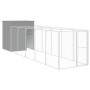 Caseta perros corral acero galvanizado gris claro 165x659x181cm en Casetas para perros | Comprar online en Foru.es