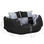 Cojín para perro reversible y lavable gris y negro 65x50x20 cm en Camas para perros | Comprar online en Foru.es