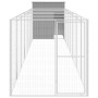 Caseta perros corral acero galvanizado gris claro 165x863x181cm en Casetas para perros | Comprar online en Foru.es