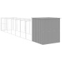 Caseta perros corral acero galvanizado gris claro 165x863x181cm en Casetas para perros | Comprar online en Foru.es