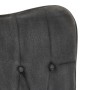 Mecedora con taburete reposapiés lona negro vintage de vidaXL, Mecedoras - Ref: Foro24-339702, Precio: 127,62 €, Descuento: %