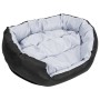 Cojín para perro reversible y lavable gris y negro 85x70x20 cm en Camas para perros | Comprar online en Foru.es