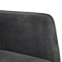 Mecedora con taburete reposapiés lona negro vintage de vidaXL, Mecedoras - Ref: Foro24-339702, Precio: 127,62 €, Descuento: %