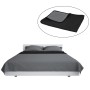 Cubrecama acolchado doble cara 220x240 cm gris y negro de vidaXL, Colchas y edredones - Ref: Foro24-132966, Precio: 21,76 €, ...