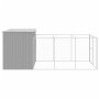 Caseta perros corral acero galvanizado gris claro 214x457x181cm en Casetas para perros | Comprar online en Foru.es