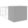 Caseta perros corral acero galvanizado gris claro 214x457x181cm en Casetas para perros | Comprar online en Foru.es
