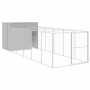 Caseta perros corral acero galvanizado gris claro 214x661x181cm en Casetas para perros | Comprar online en Foru.es