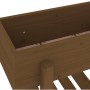 Jardinera madera maciza de pino marrón miel 62x30x69 cm de vidaXL, Maceteros y jardineras - Ref: Foro24-825236, Precio: 58,26...