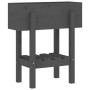 Jardinera madera maciza de pino gris 62x30x69 cm de vidaXL, Maceteros y jardineras - Ref: Foro24-825235, Precio: 59,31 €, Des...