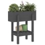 Jardinera madera maciza de pino gris 62x30x69 cm de vidaXL, Maceteros y jardineras - Ref: Foro24-825235, Precio: 59,31 €, Des...