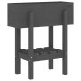 Jardinera madera maciza de pino gris 62x30x69 cm de vidaXL, Maceteros y jardineras - Ref: Foro24-825235, Precio: 59,31 €, Des...